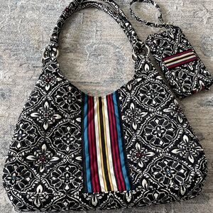Vera Bradley Barcelona Hobo Bag and Wristlet Wallet retired pattern